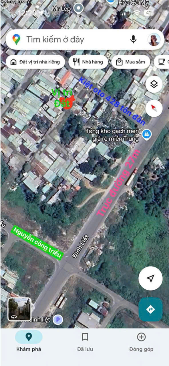 Bán đất nền kiệt ô tô Tôn Đản, Hòa An, Cẩm Lệ, Đà Nẵng – DT 77.2m² – MT 4.1m – đường 4m - Ảnh 2